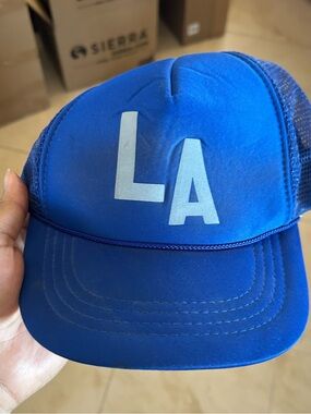Mens Los Angeles Blue 'LA' Trucker Cap - Stylish Casual Hat #95